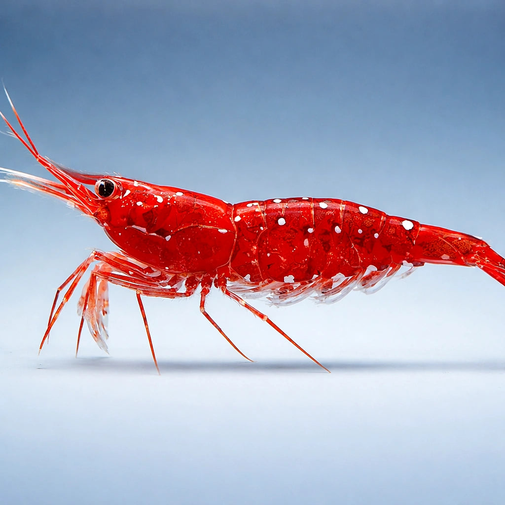 White Spotted Red Shrimp (Caridina dennerli) - UK (Caridina dennerli) — Striking White Spotted Red Shrimp for colourful…