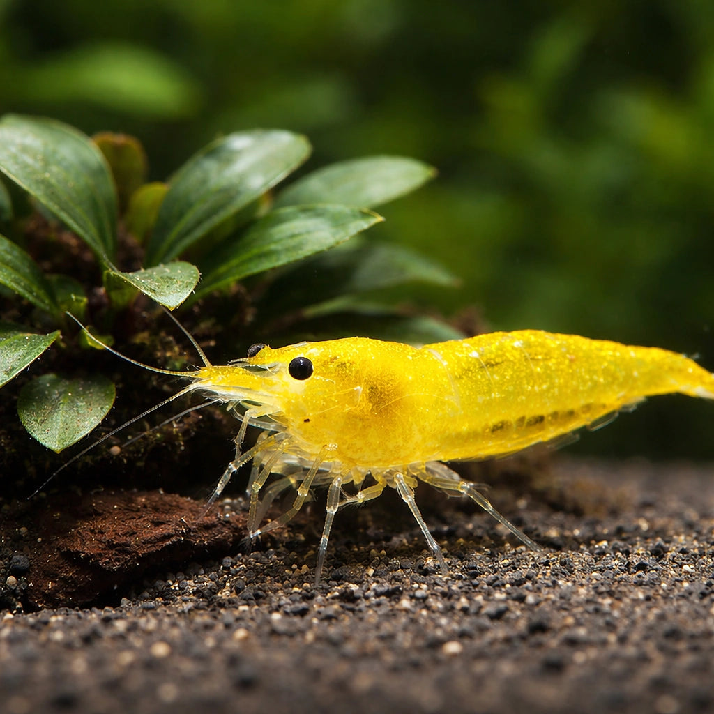 Yellow Fire Shrimp (Neocaridina heteropoda) - UK (Neocaridina davidi) — Bright Yellow Fire shrimp for planted aquariums…