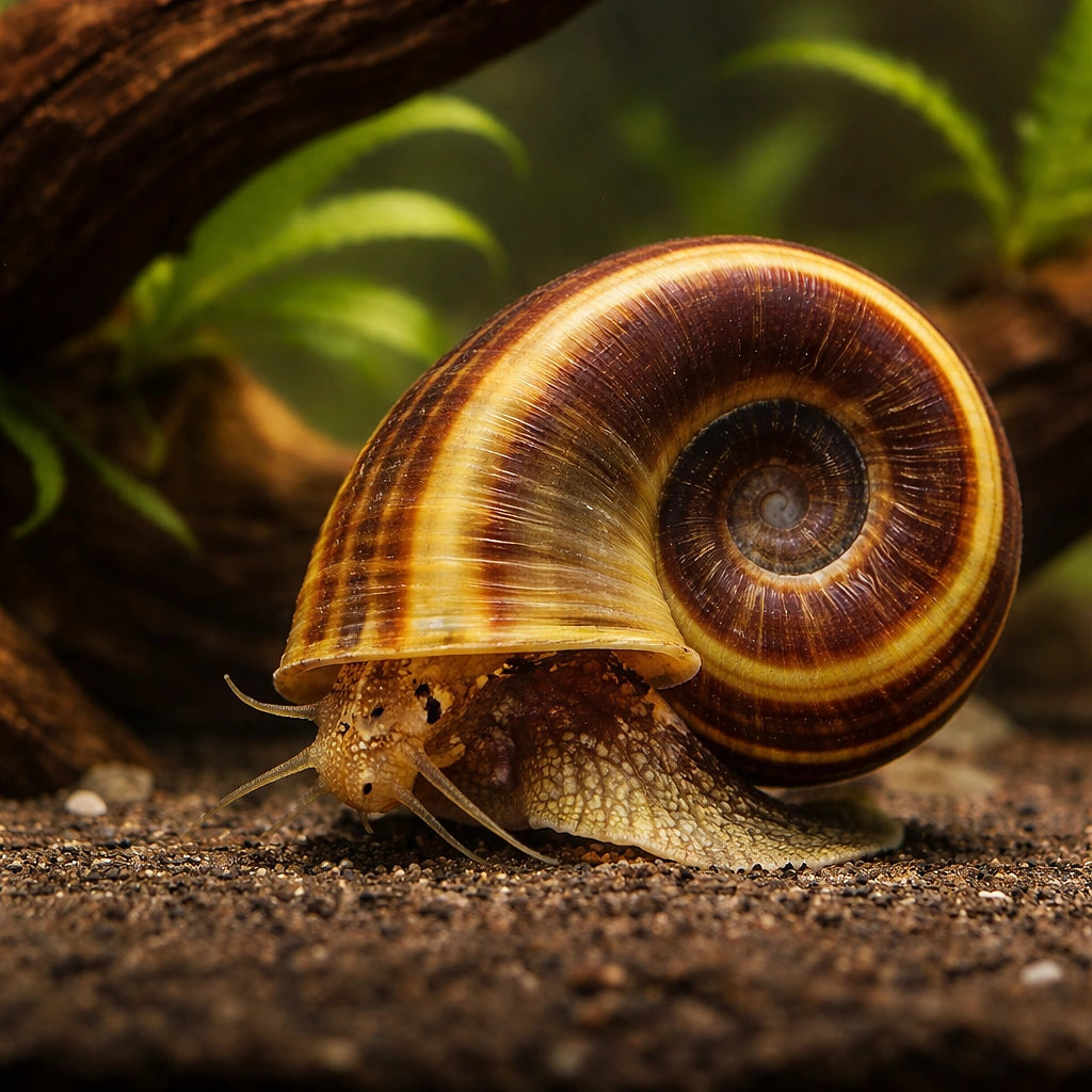Giant Ramshorn Snail - UK (Marisa cornuarietis) — Giant Ramshorn Snails add character to freshwater tanks and help tidy…