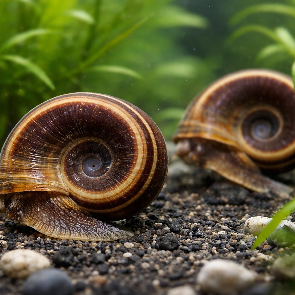 Giant Ramshorn Snail - UK (Marisa cornuarietis) — Giant Ramshorn Snails add character to freshwater tanks and help tidy…