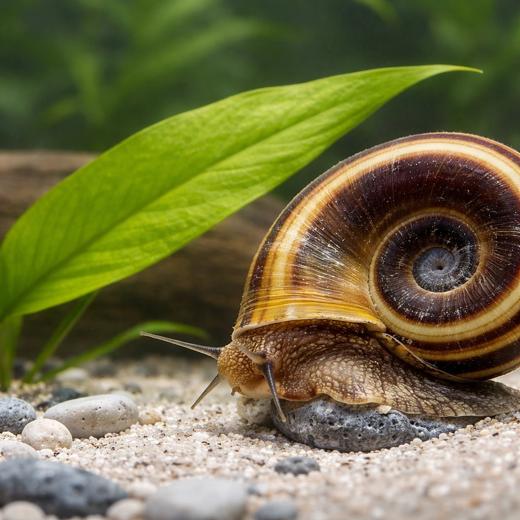 Giant Ramshorn Snail - UK (Marisa cornuarietis) — Giant Ramshorn Snails add character to freshwater tanks and help tidy…