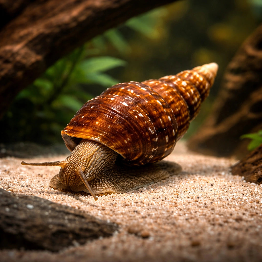 Giant Tower Cap Snail - UK (Brotia herculea) — Add a Giant Tower Cap Snail to your tank for natural scavenging and extra…