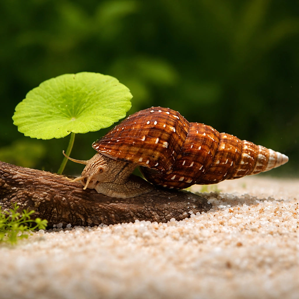 Giant Tower Cap Snail - UK (Brotia herculea) — Add a Giant Tower Cap Snail to your tank for natural scavenging and extra…