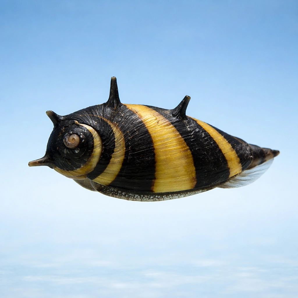 Zebra Horned Nerite Snail - Freshwater Snails UK (Clithon corona) — Add a striking zebra horned nerite snail to your tank…