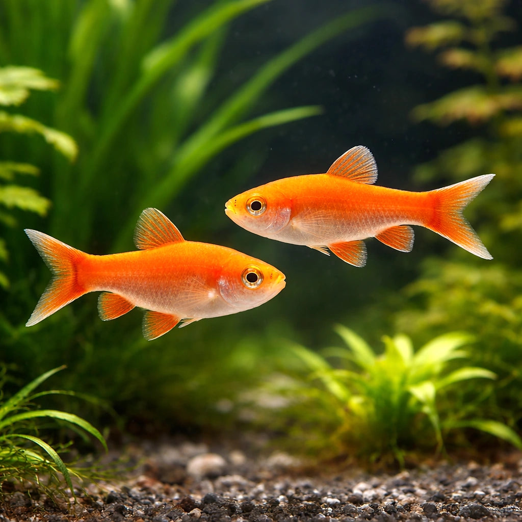 Albino Cherry Barb: A Gentle and Elegant Aquarium Resident Scientific Name: Puntius titteya (formerly Barbus titteya), Ideal…