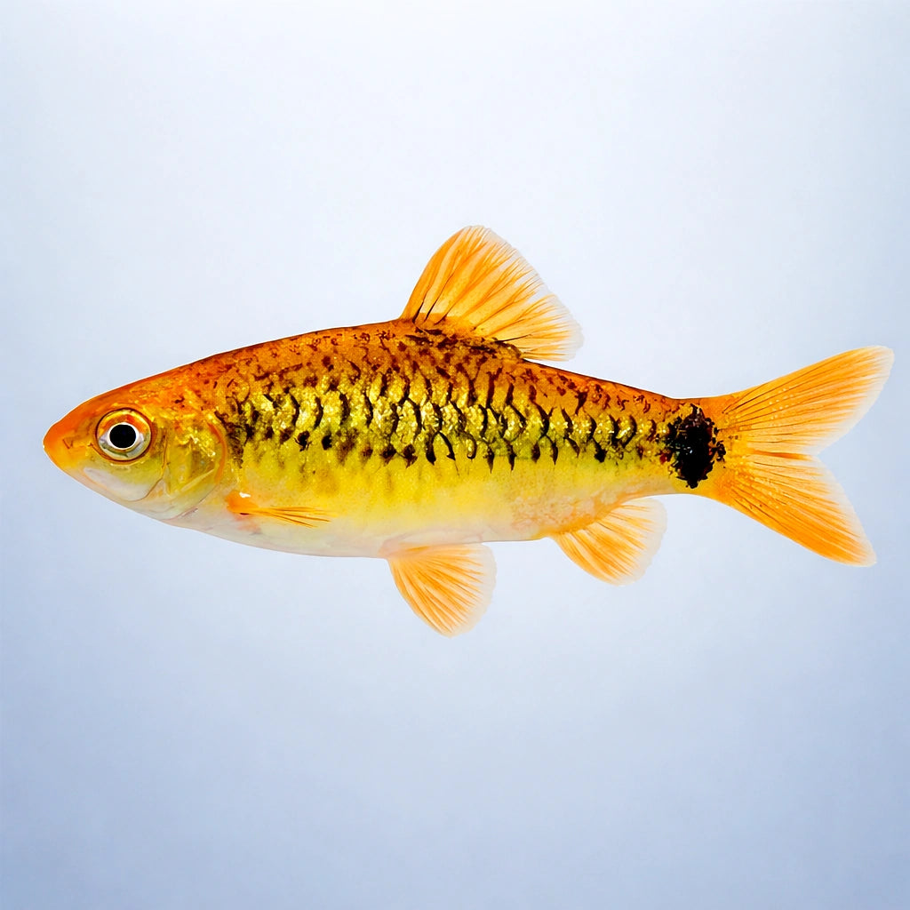 Golden Barb: A Vibrant and Hardy Aquarium Classic Scientific Name: Pethia gelius (formerly Barbus schuberti or Capoeta…