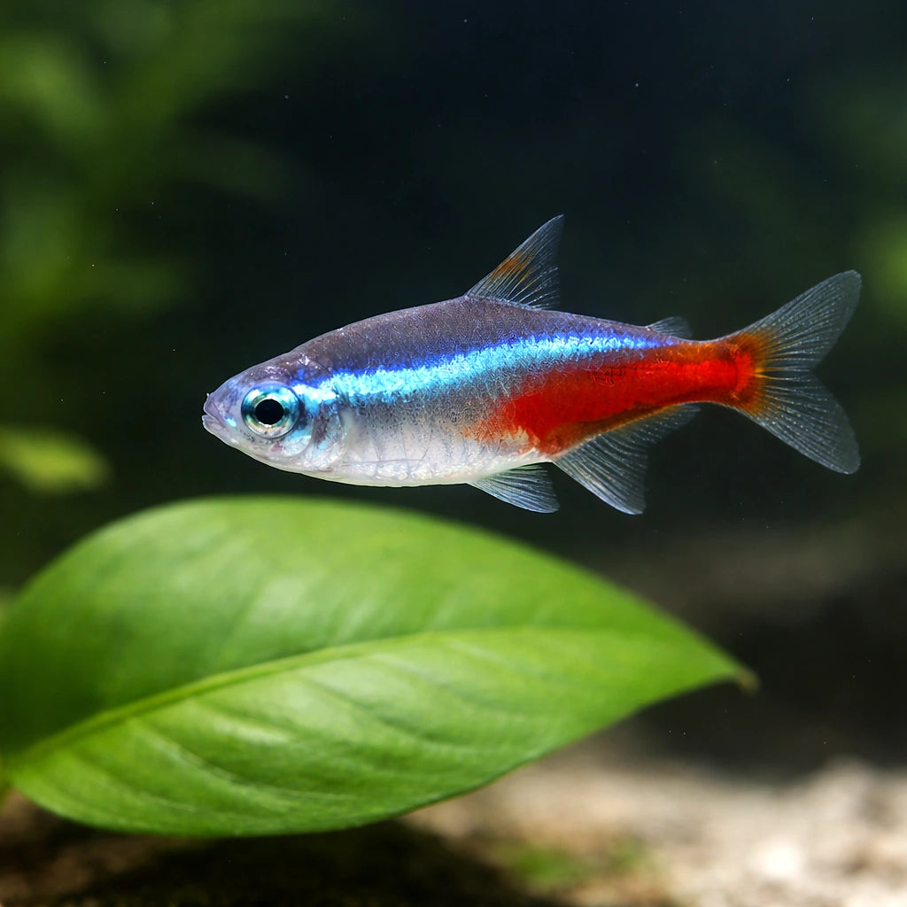 Neon Tetra — Neon Blue Tetra (Paracheirodon simulans) - UK (Paracheirodon innesi) — A dazzling shoaling tetra with electric…