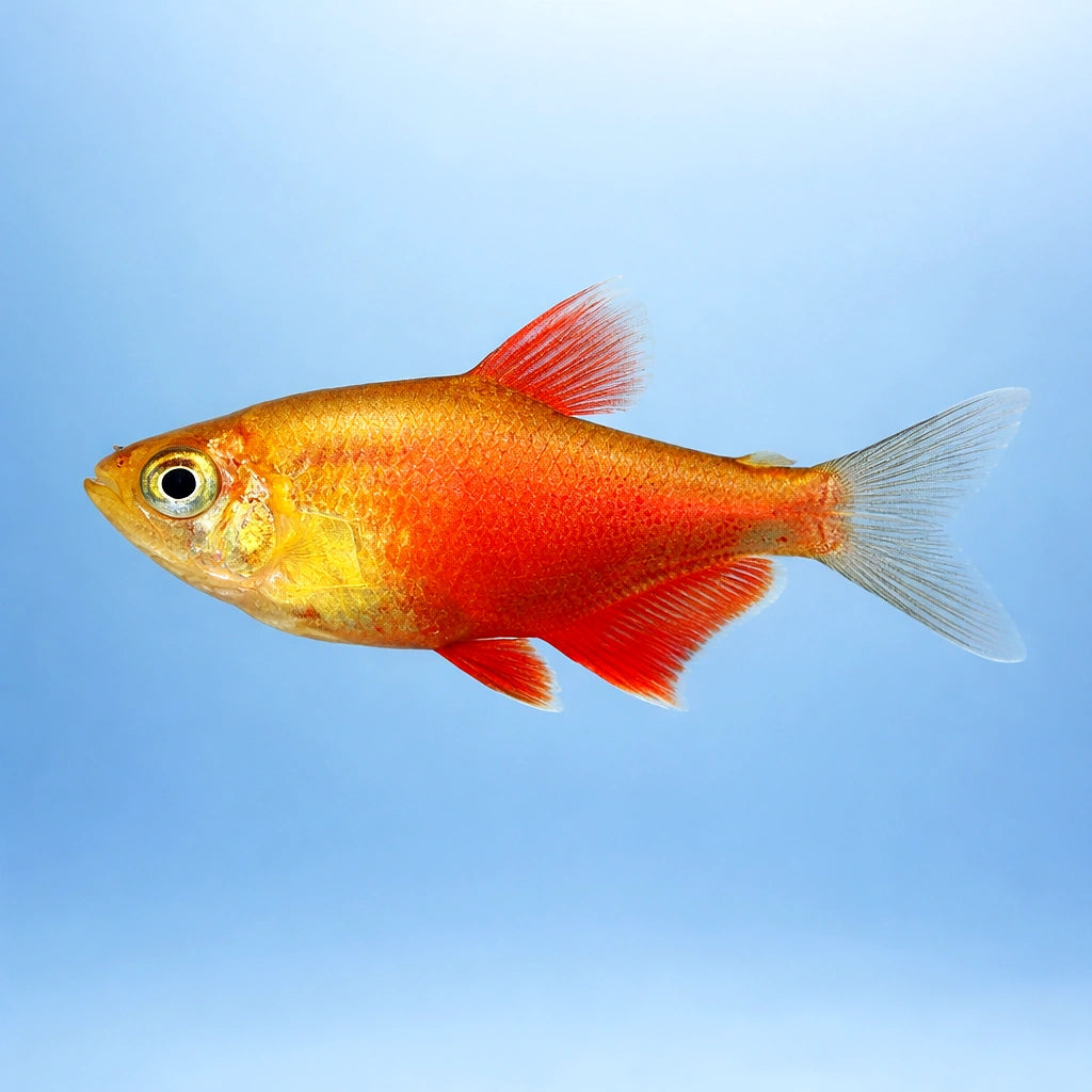 Flame Tetra Orange — Orange Flame Tetra (Hyphessobrycon flammeus) - UK (Hyphessobrycon flammeus) — Add fiery colour to your…