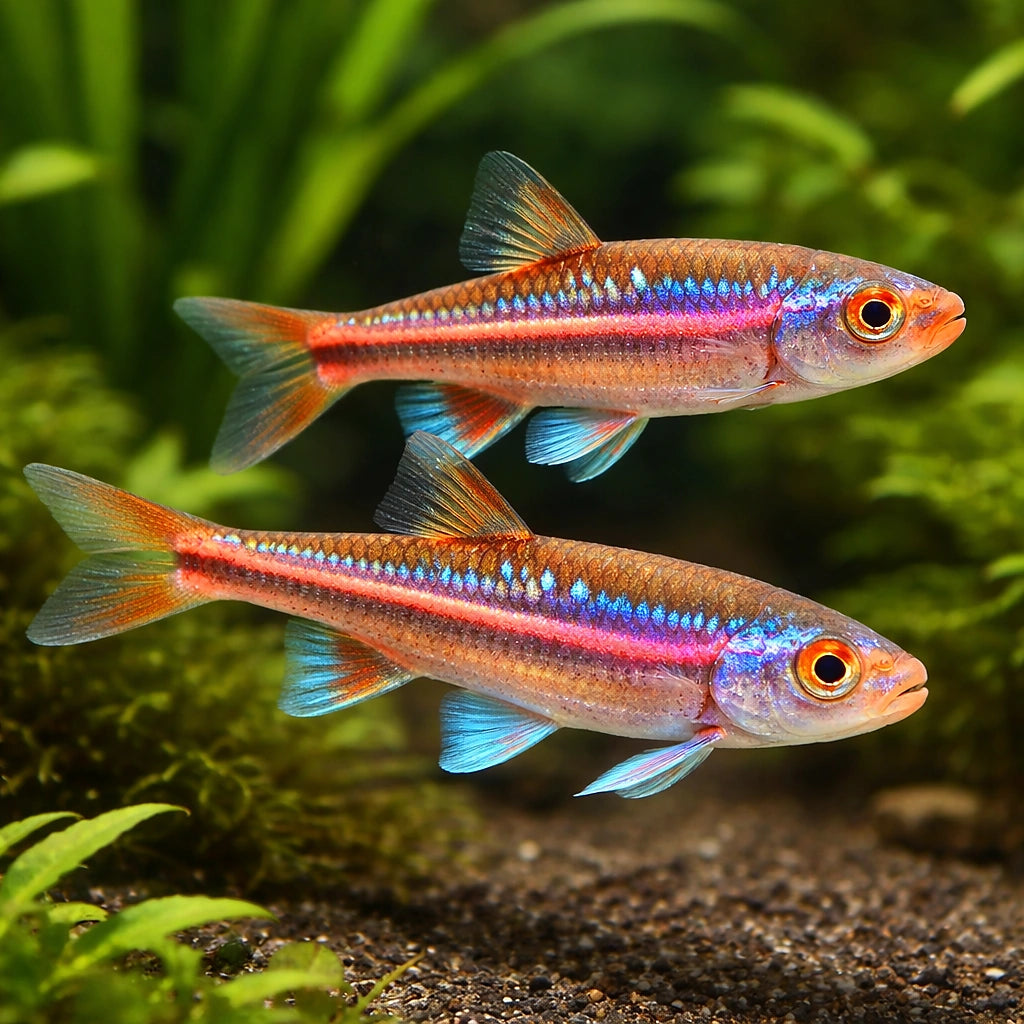 freshwater tropical fish UK — Minnows for sale UK — AI pair planted view