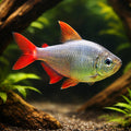 Colombia Red Fin Tetra — Red-Blue Columbian Tetra (Moenkhausia columbiana) - UK (Hyphessobrycon columbianus) — A vibrant…