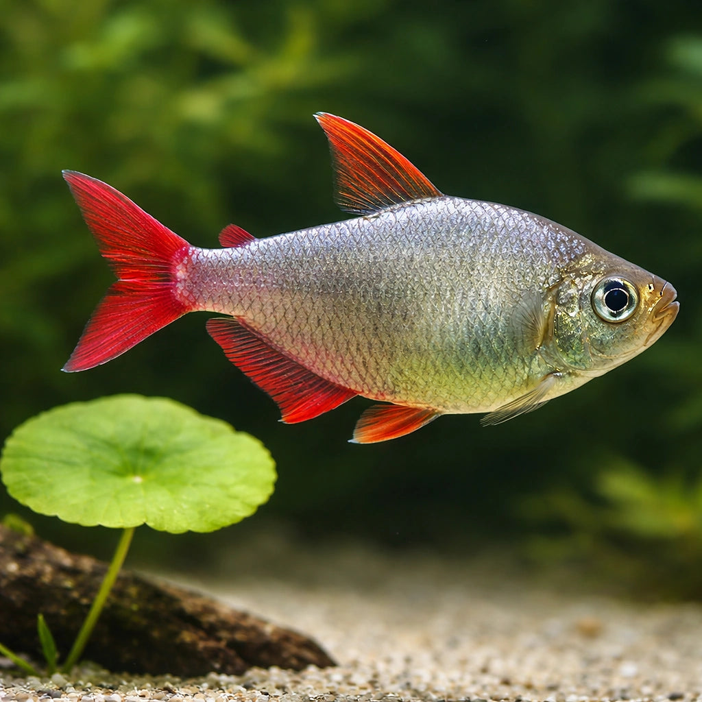 Colombia Red Fin Tetra — Red-Blue Columbian Tetra (Moenkhausia columbiana) - UK (Hyphessobrycon columbianus) — A vibrant…