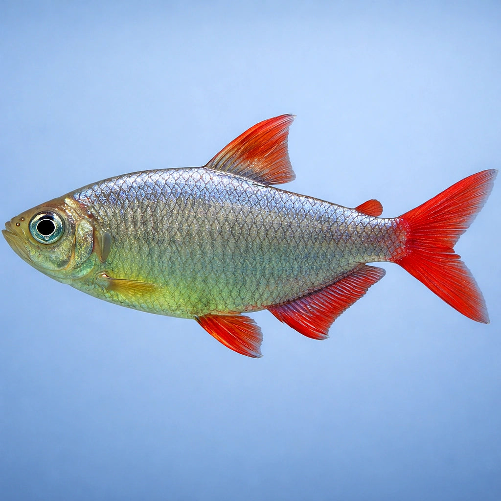 Colombia Red Fin Tetra — Red-Blue Columbian Tetra (Moenkhausia columbiana) - UK (Hyphessobrycon columbianus) — A vibrant…