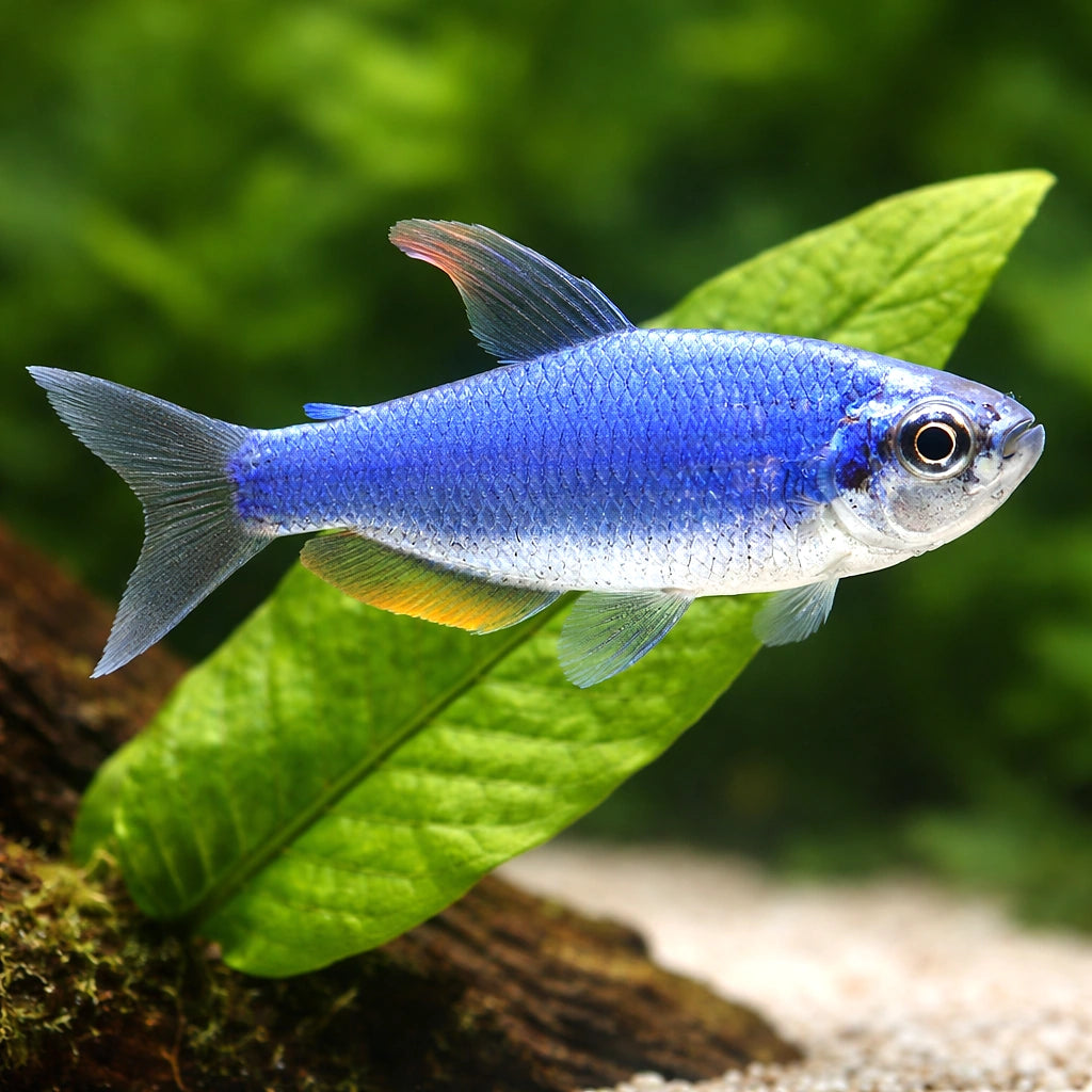 Super Blue Emperor Tetra (Nematobrycon palmeri) - UK (Nematobrycon palmeri) — A regal, shimmering tetra ideal for peaceful…