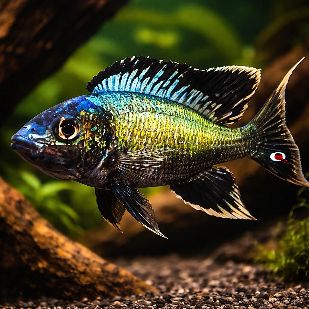 Furcifer kigoma — tropical fish for sale UK — AI hero driftwood view