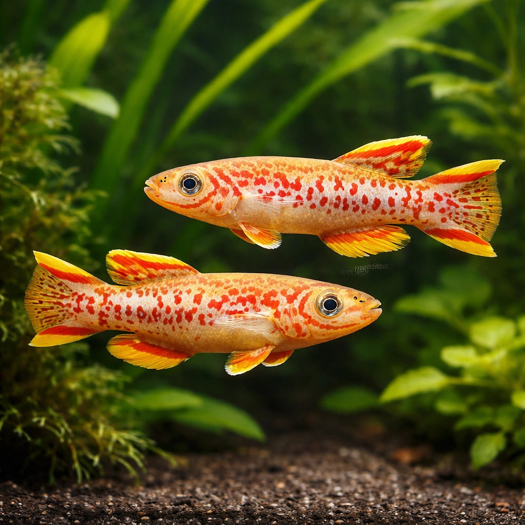 Gardner's Killifish Akure — tropical fish for sale UK — AI pair planted view