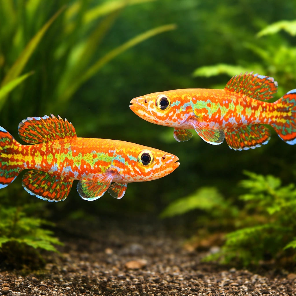 Gardner's Killifish — tropical fish for sale UK — AI pair planted view