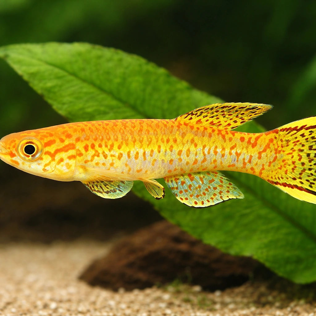 Gardner's Killifish Gold — tropical fish for sale UK — AI scale plant view