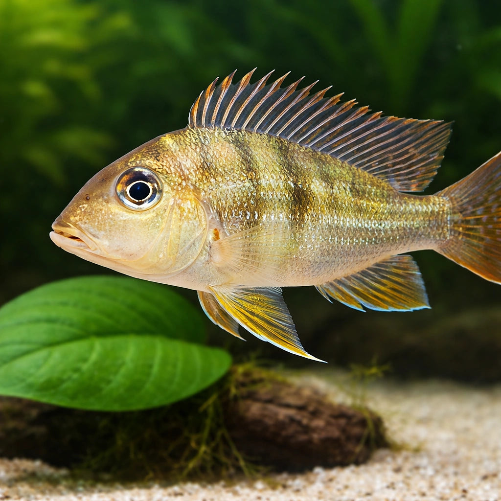 Geophagus altifrons trombetas 4 - — tropical fish for sale UK — AI scale plant view