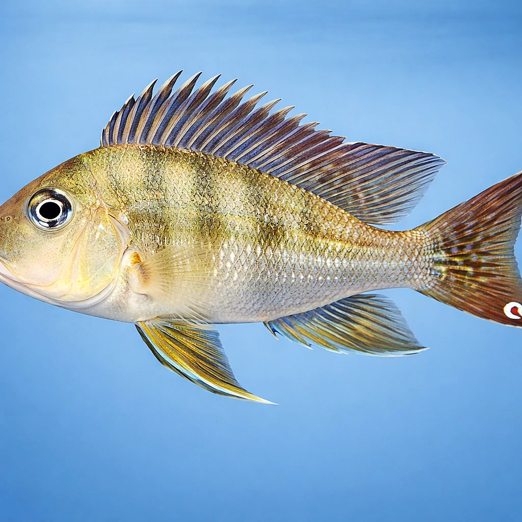 Geophagus altifrons trombetas 4 - — tropical fish for sale UK — AI side clean view