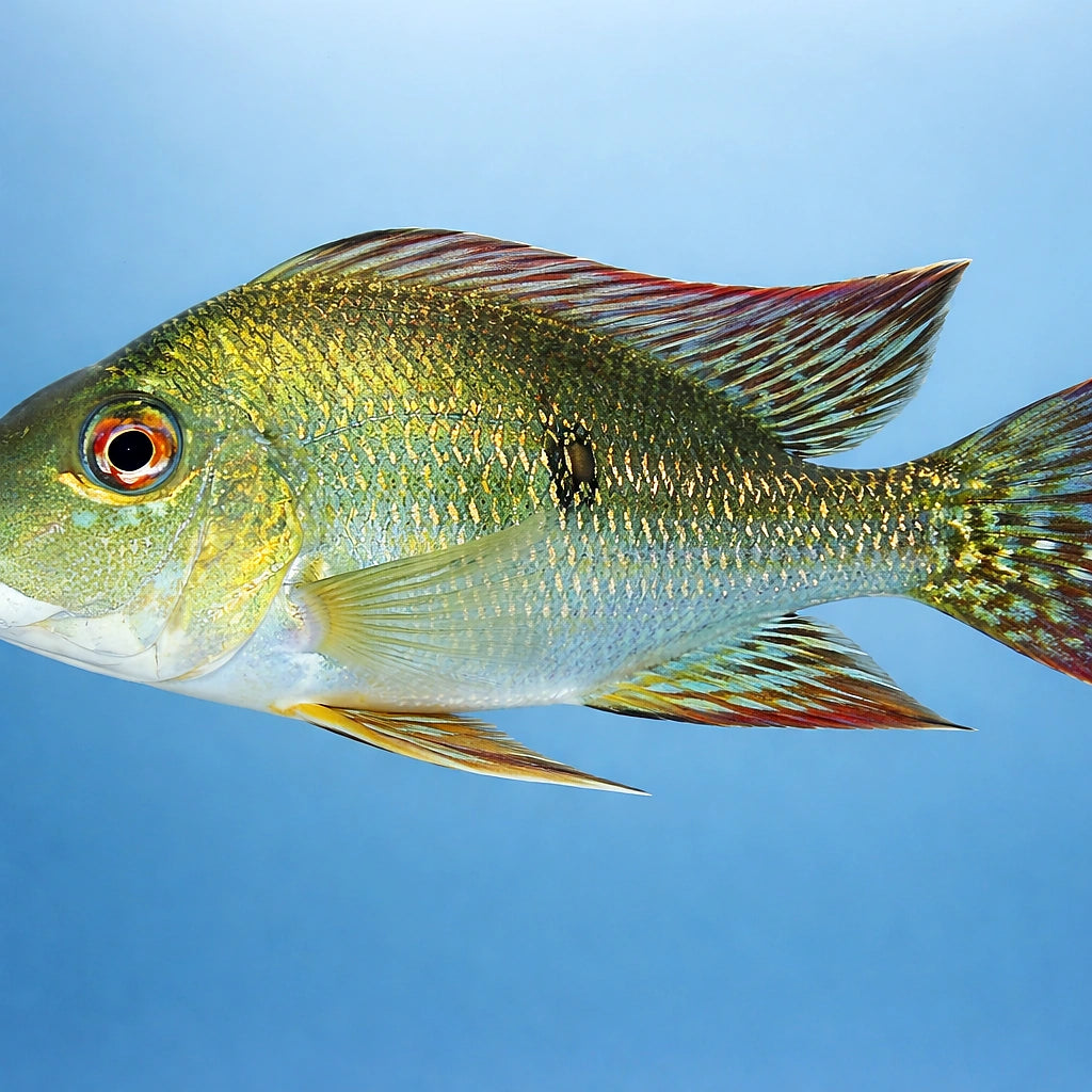 Geophagus sp. pindare 4 - — tropical fish for sale UK — AI side clean view