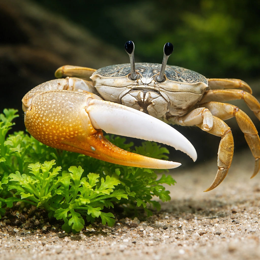 Giant Fiddler Crab — tropical fish for sale UK — AI scale plant view