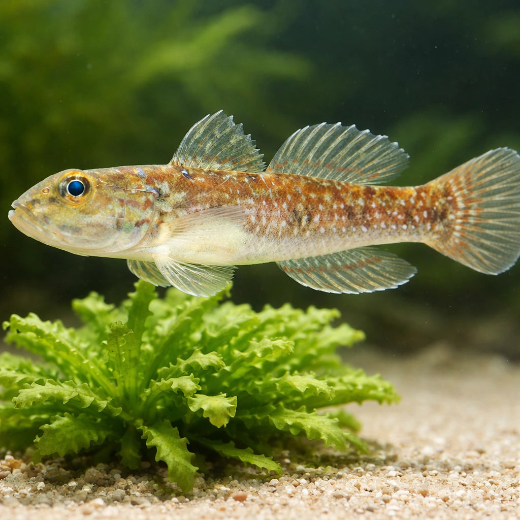 Gobius viridipunctatus 4 - — tropical fish for sale UK — AI scale plant view