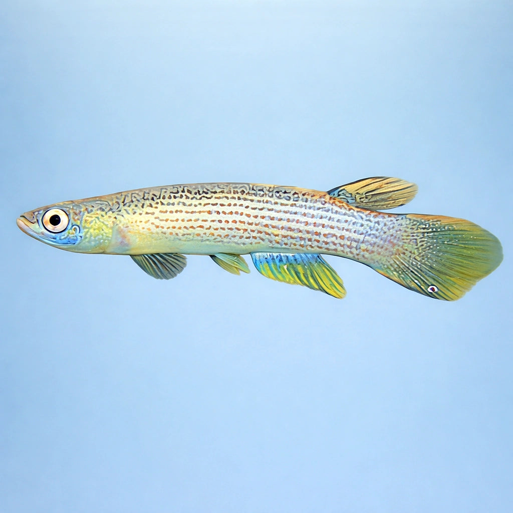 Golden-Tailed Rivulus — tropical fish for sale UK — AI side clean view