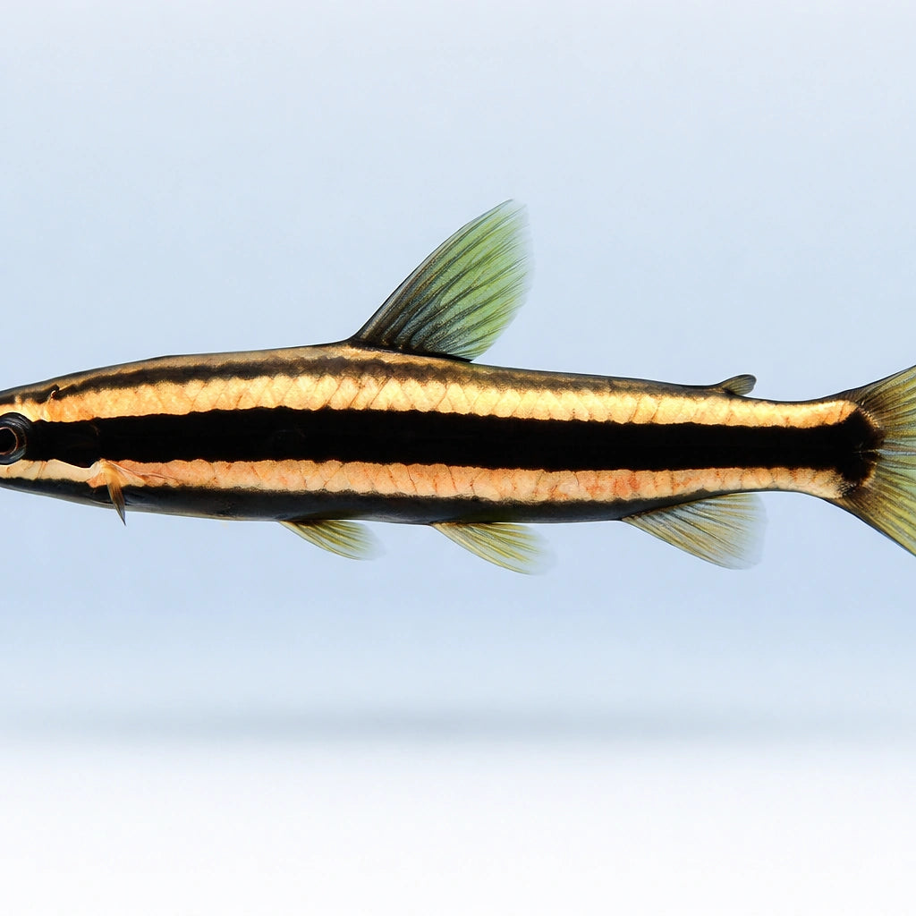 Goldstriped Headstander — tropical fish for sale UK — AI side clean view