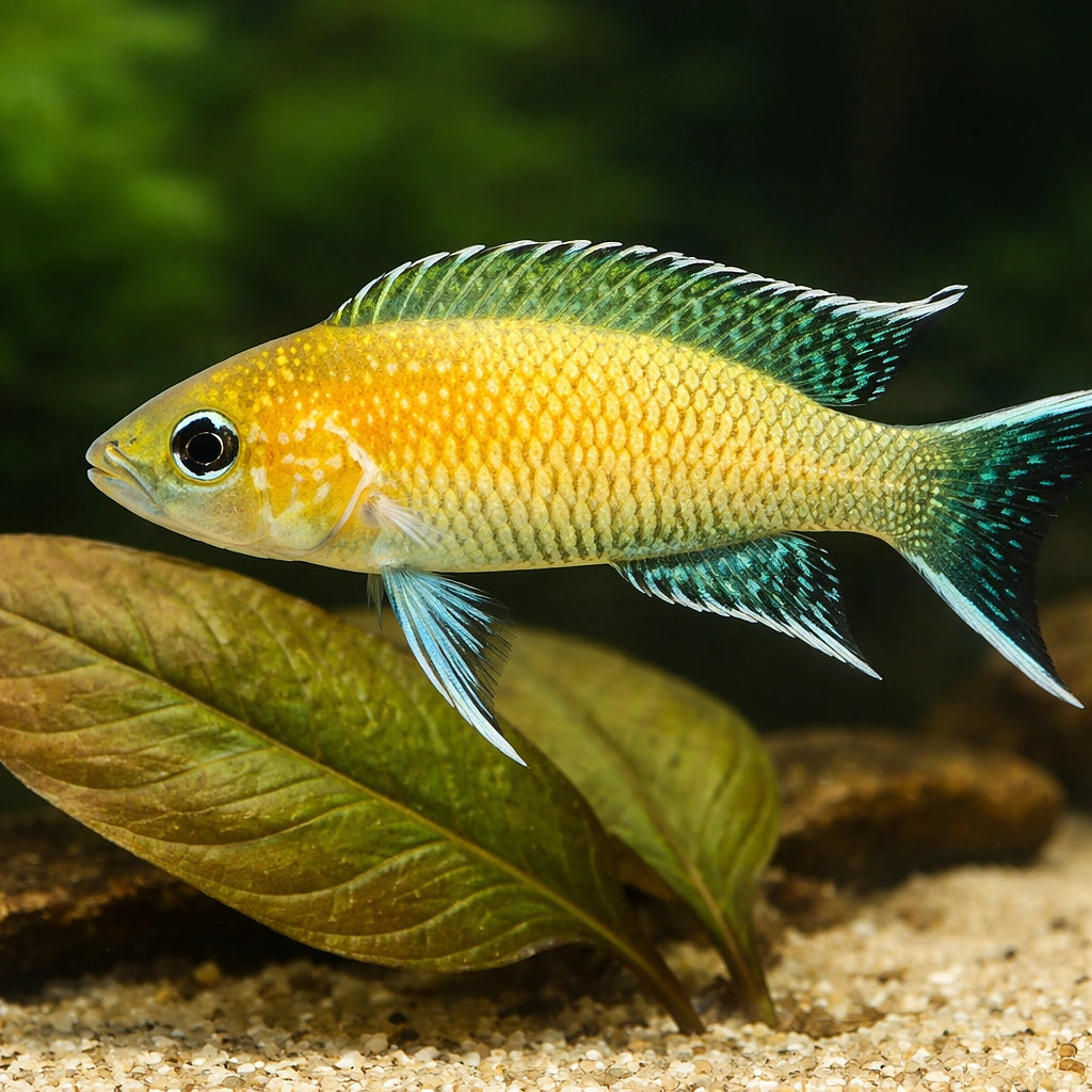 Graceful Lamprologus — tropical fish for sale UK — AI scale plant view