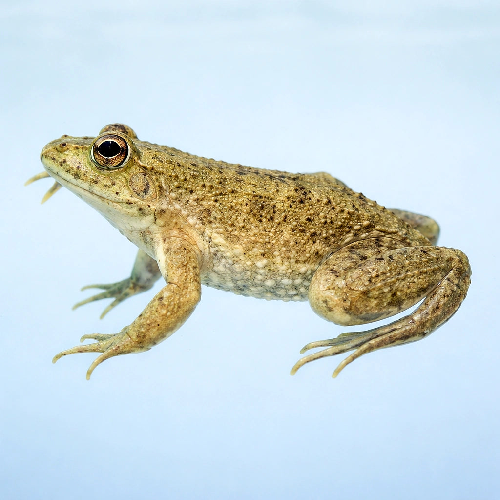 Green puddle frog — tropical fish for sale UK — AI side clean view