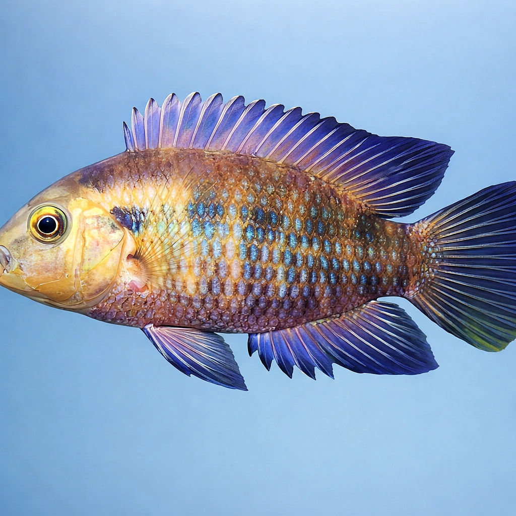 Gulf's White Convict Fish, — tropical fish for sale UK — AI side clean view