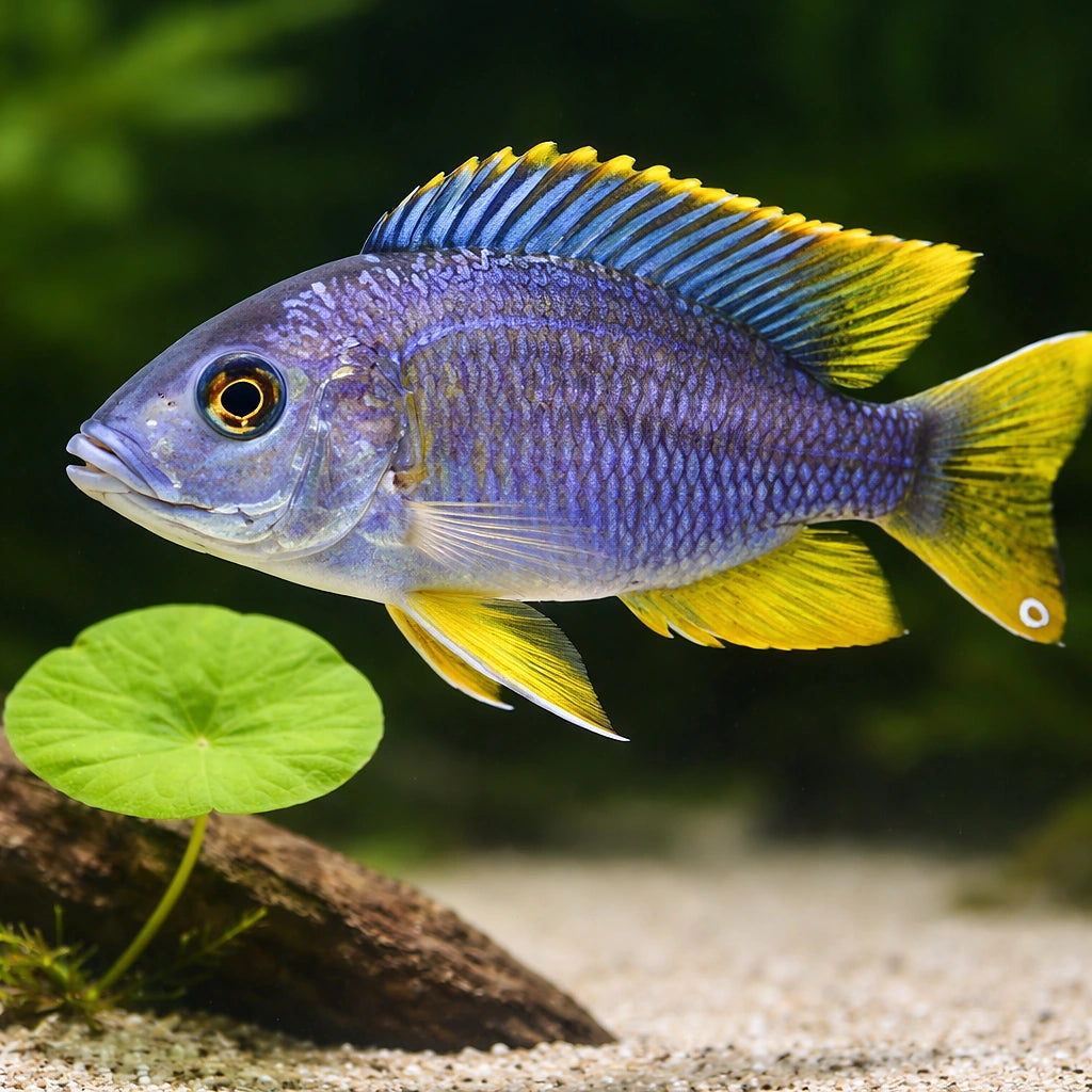 Haplochromis borleyi yelow fin 4 - — tropical fish for sale UK — AI scale plant view