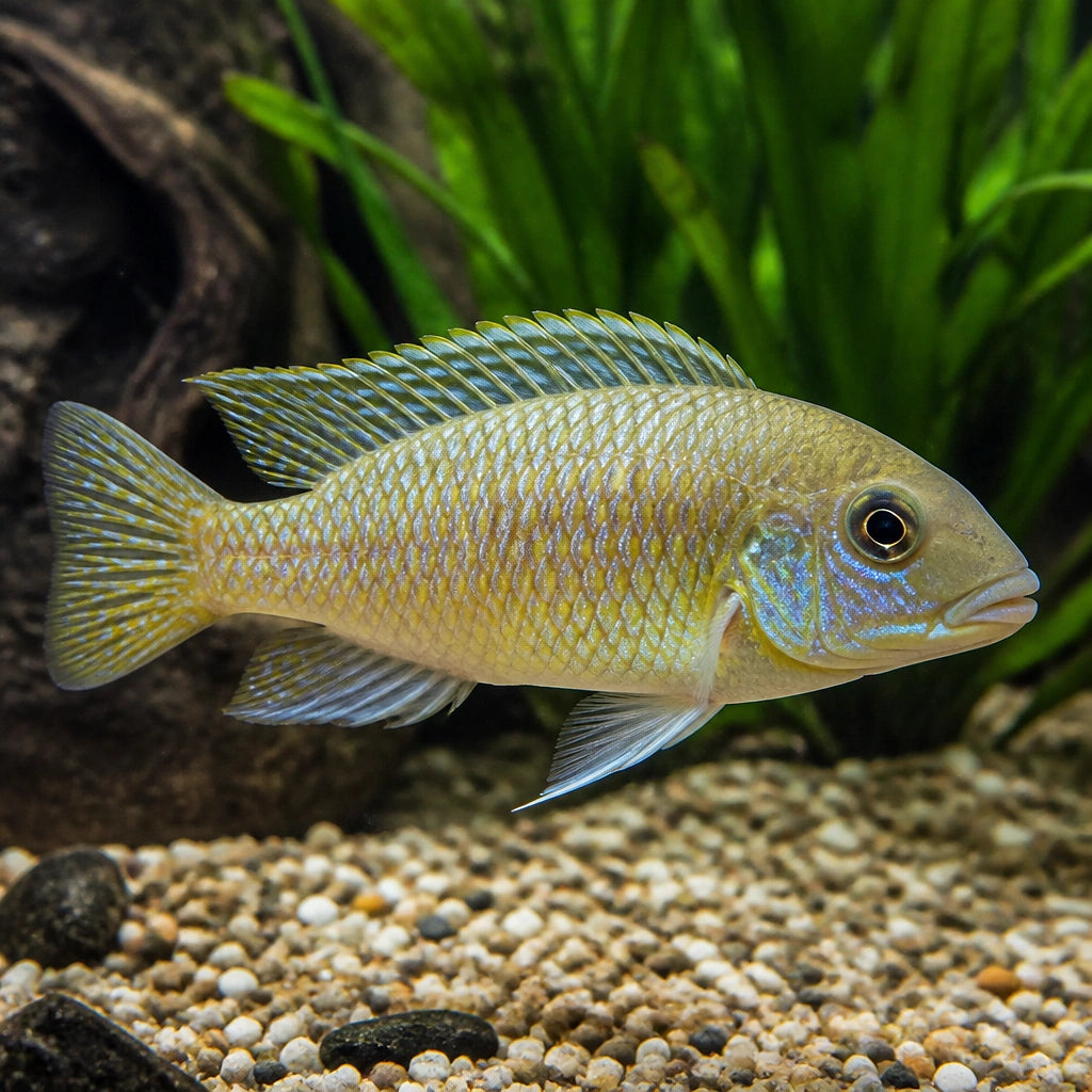 Haplochromis ivory Undu reef — tropical fish for sale UK — AI natural aquarium view