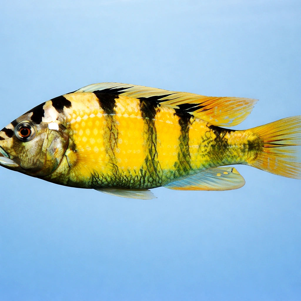 Haplochromis obliquidens zebra 4 - — tropical fish for sale UK — AI side clean view
