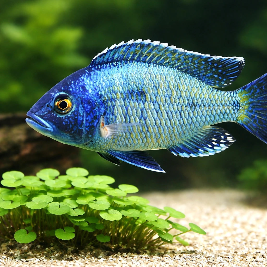 Haplochromis ovatus eastern 4 - — tropical fish for sale UK — AI scale plant view