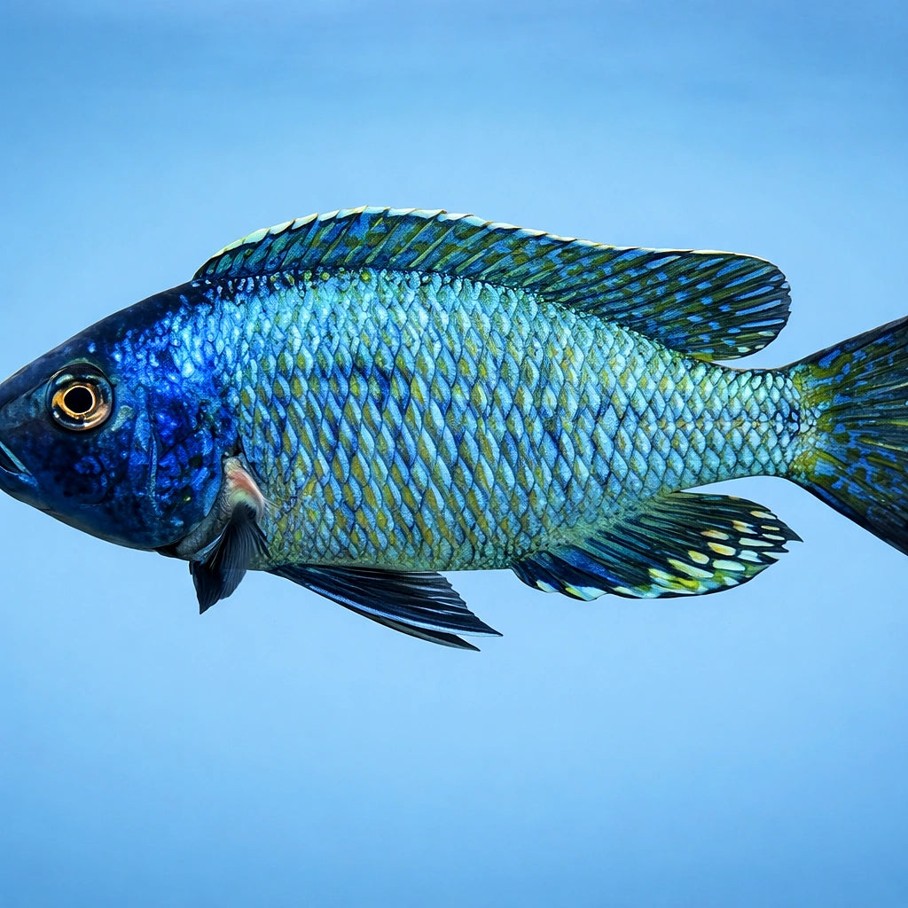 Haplochromis ovatus eastern 4 - — tropical fish for sale UK — AI side clean view