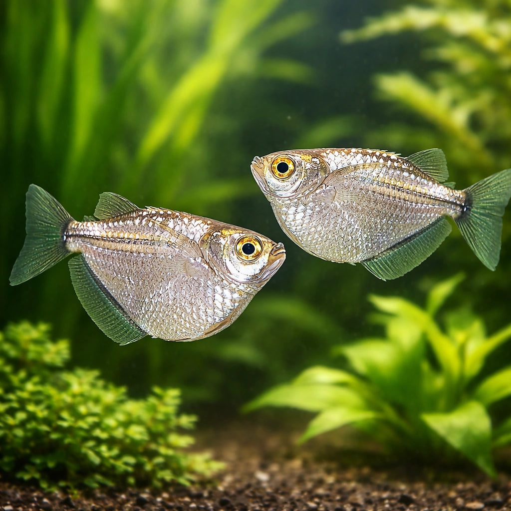 Hatchefish — tropical fish for sale UK — AI pair planted view