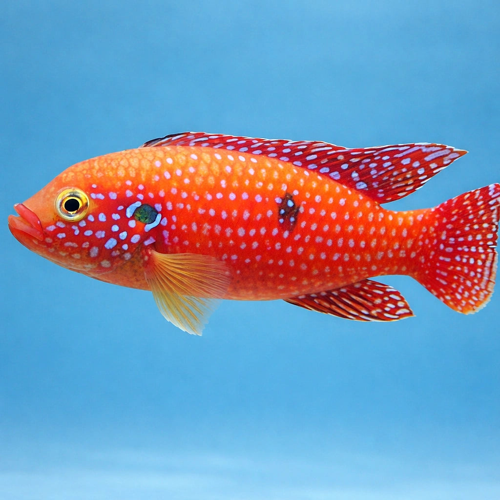 Hemichromis guttatus 3,5 - — tropical fish for sale UK — AI side clean view