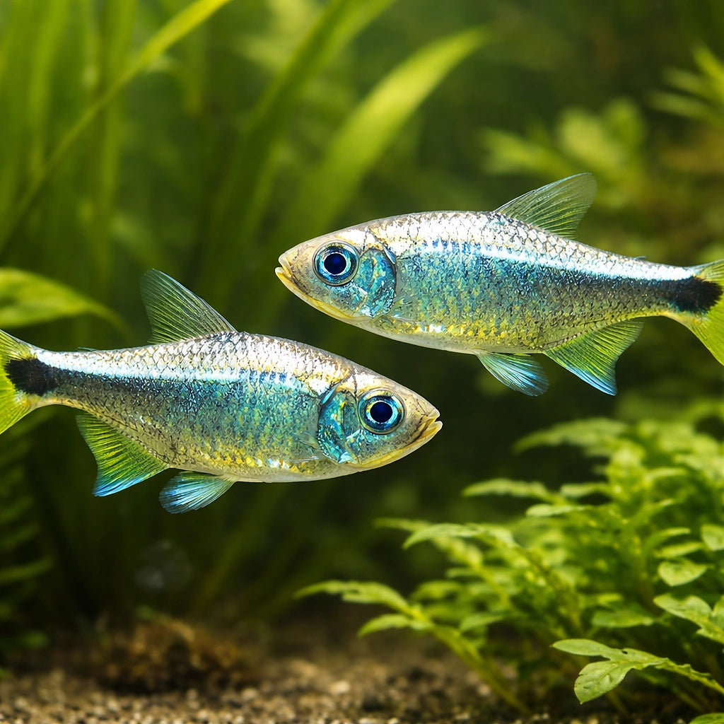 Hemigrammus armstrongi 1, — tropical fish for sale UK — AI pair planted view