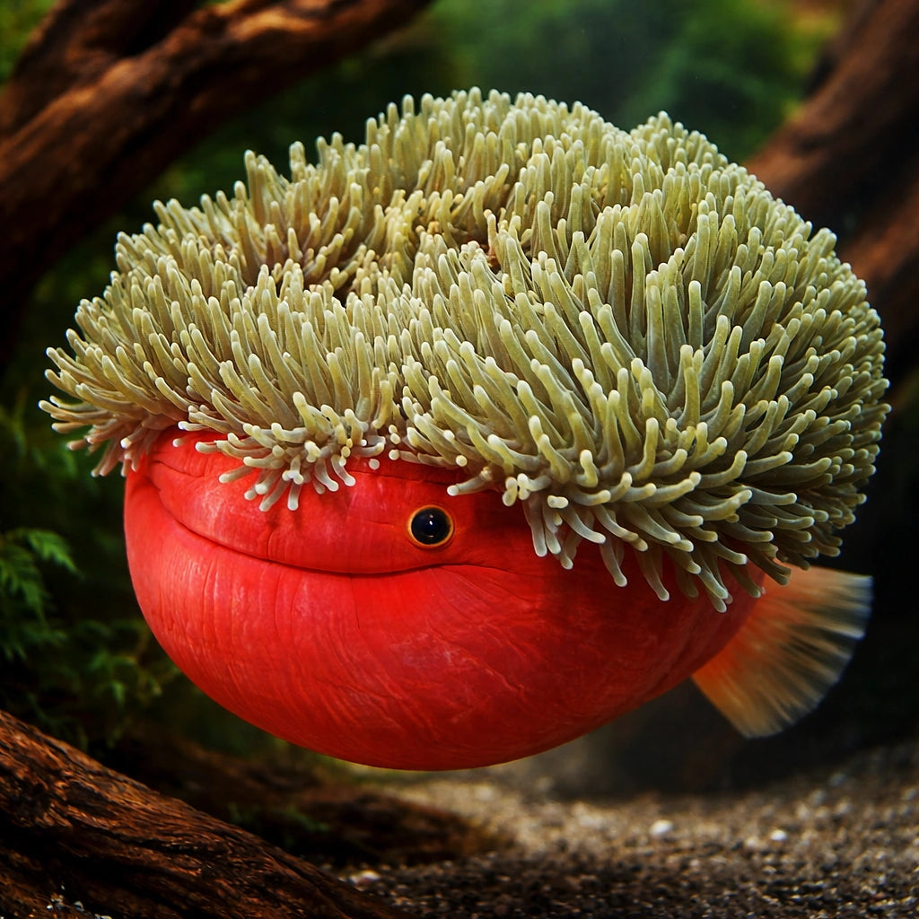 Heteractis Magnifica Anemone for UK Aquariums — tropical fish for sale UK — AI hero driftwood view