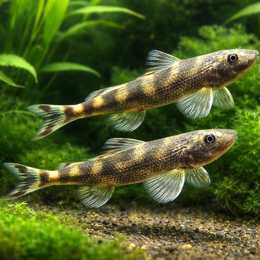 HILLSTREAM LOACH — Loach &amp; Algae Eater for sale UK — AI pair planted view