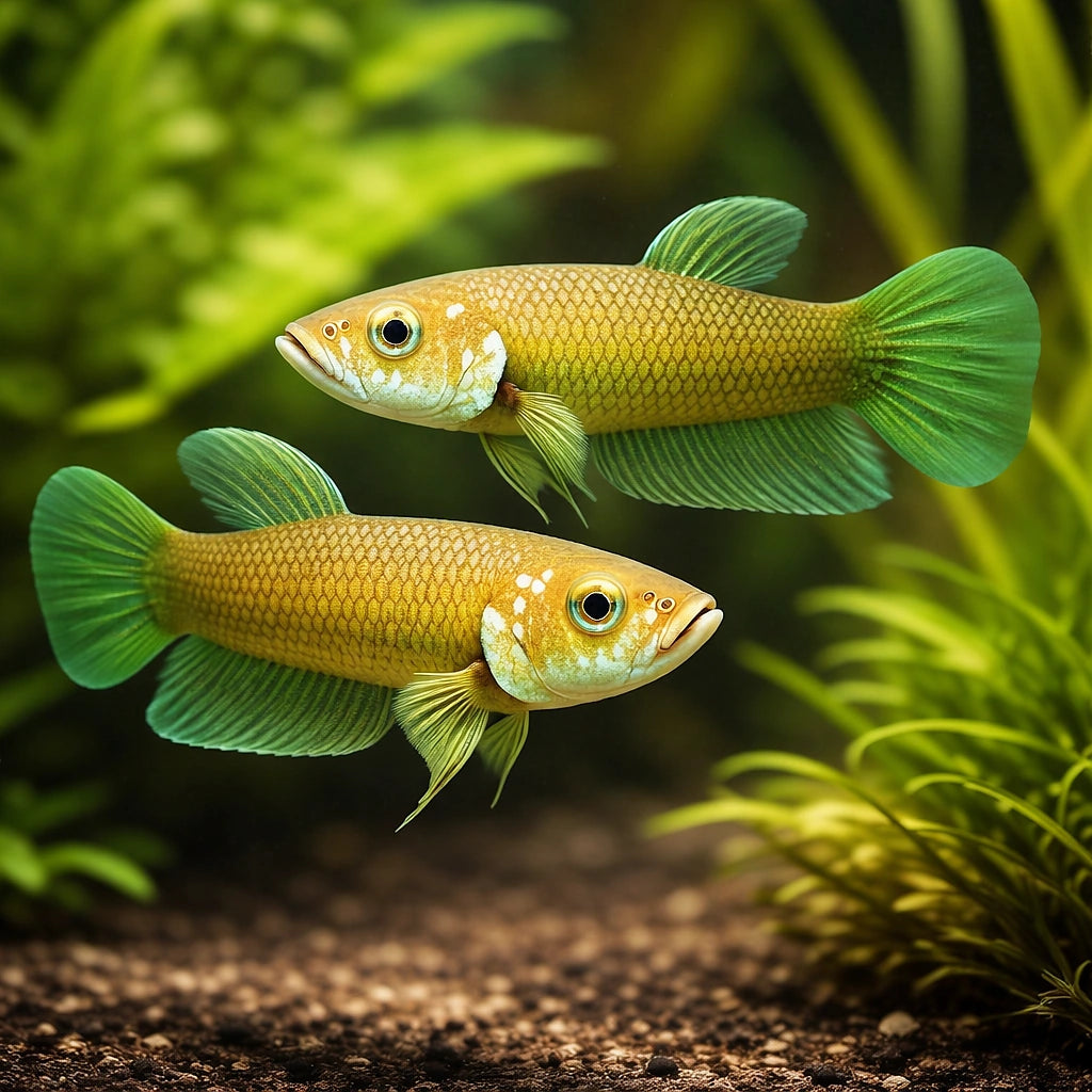 Howong Betta — tropical fish for sale UK — AI pair planted view