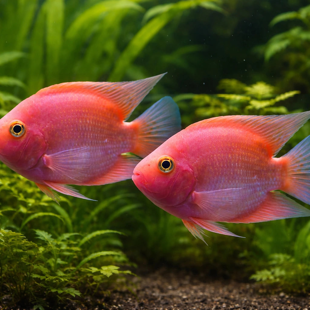 Hybrid king kong parrot 7 - — tropical fish for sale UK — AI pair planted view