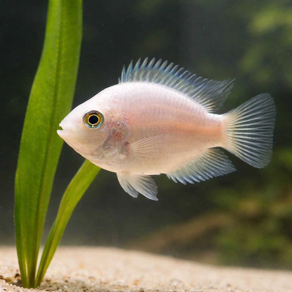Hybrid platinum parrot 3 - — tropical fish for sale UK — AI scale plant view