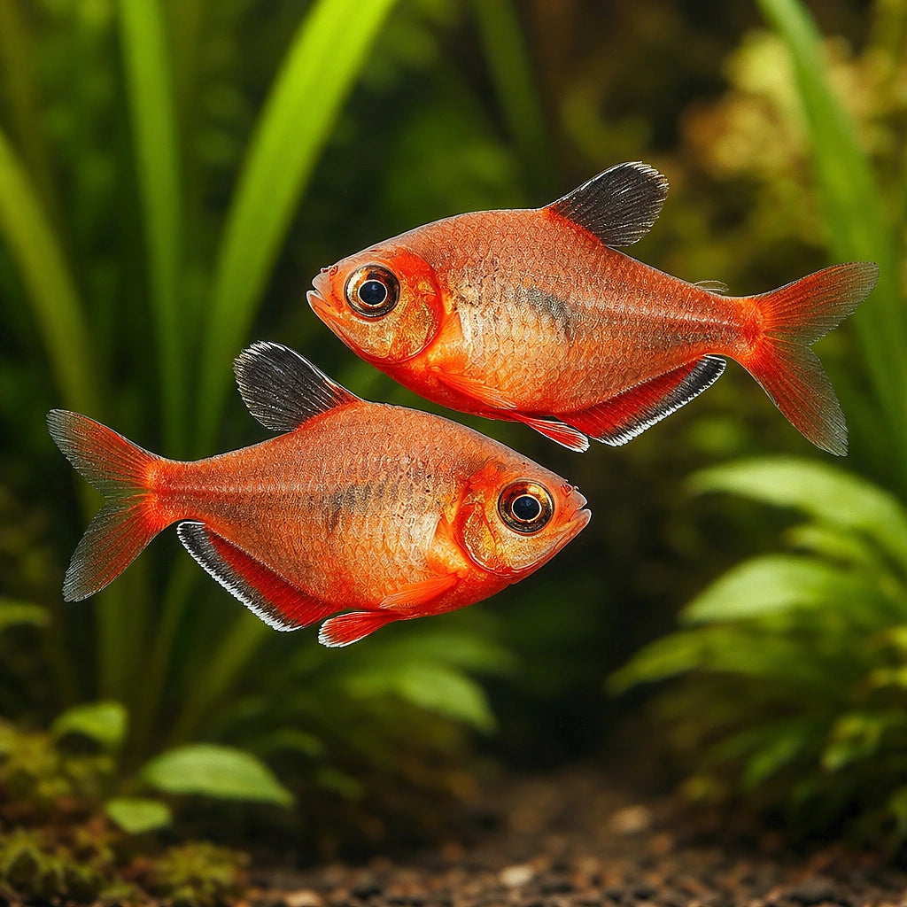 Hyphessobrycon eques — South American Tetra for sale UK — AI pair planted view
