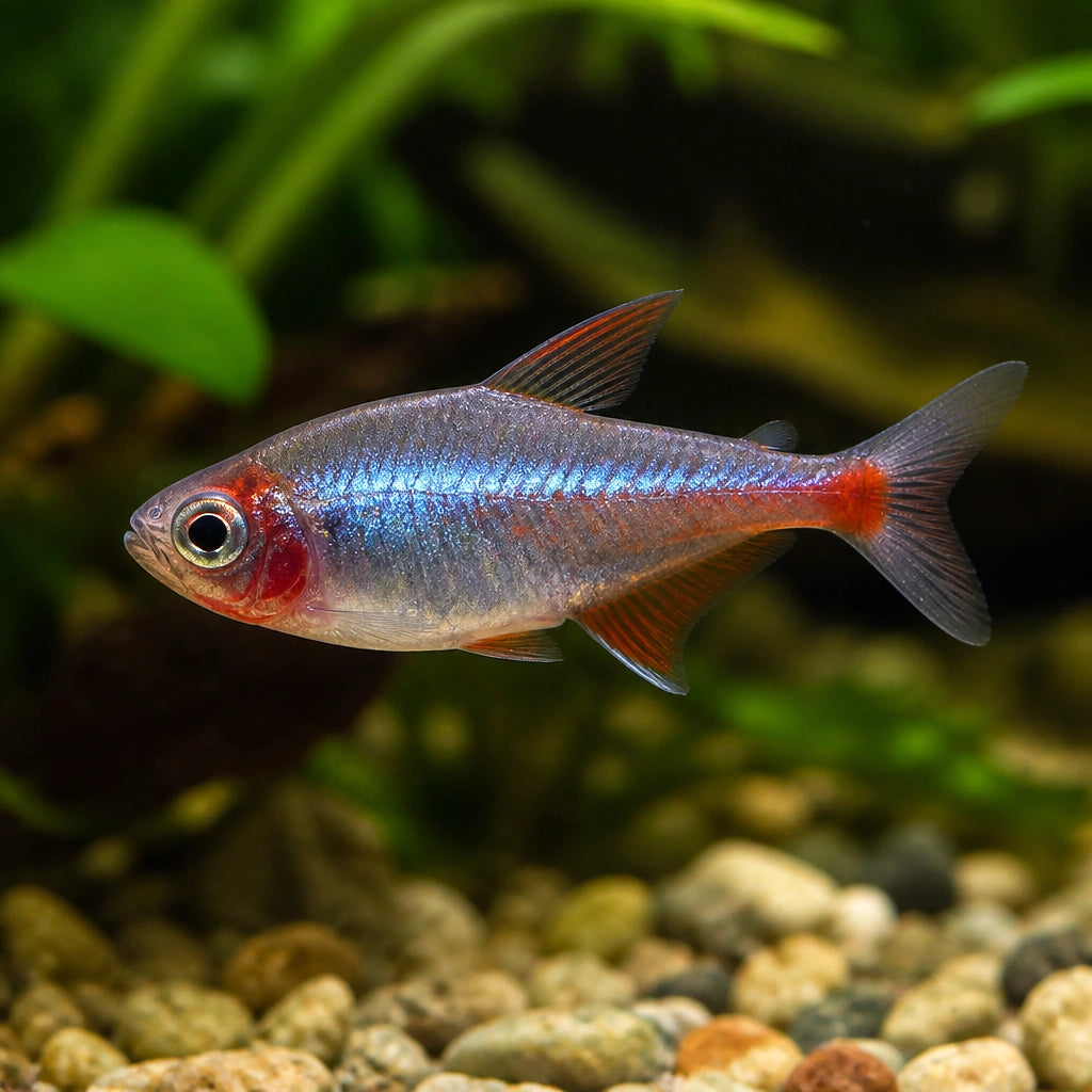 Hyphessobrycon sp . red blue Peru - Tetra Fish for Sale UK — tropical fish for sale UK — AI natural aquarium view