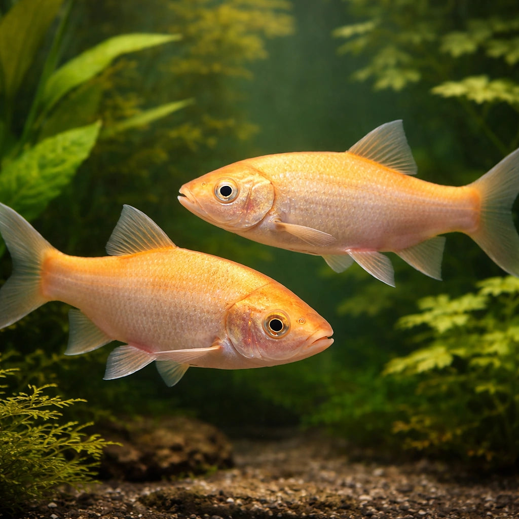 Ide / Golden Orfe — tropical fish for sale UK — AI pair planted view