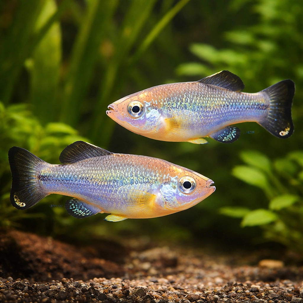 Ilyodon xantusi 4 - — tropical fish for sale UK — AI pair planted view