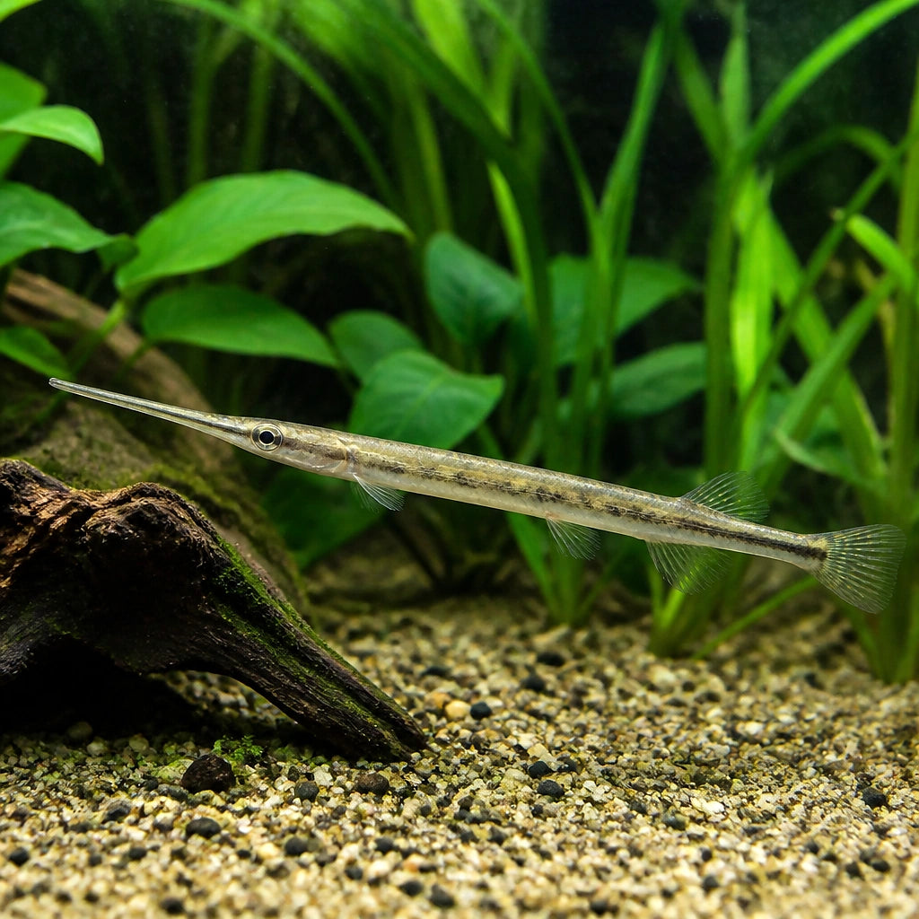 Indostomus paradoxus MINI NEEDLE — tropical fish for sale UK — AI natural aquarium view