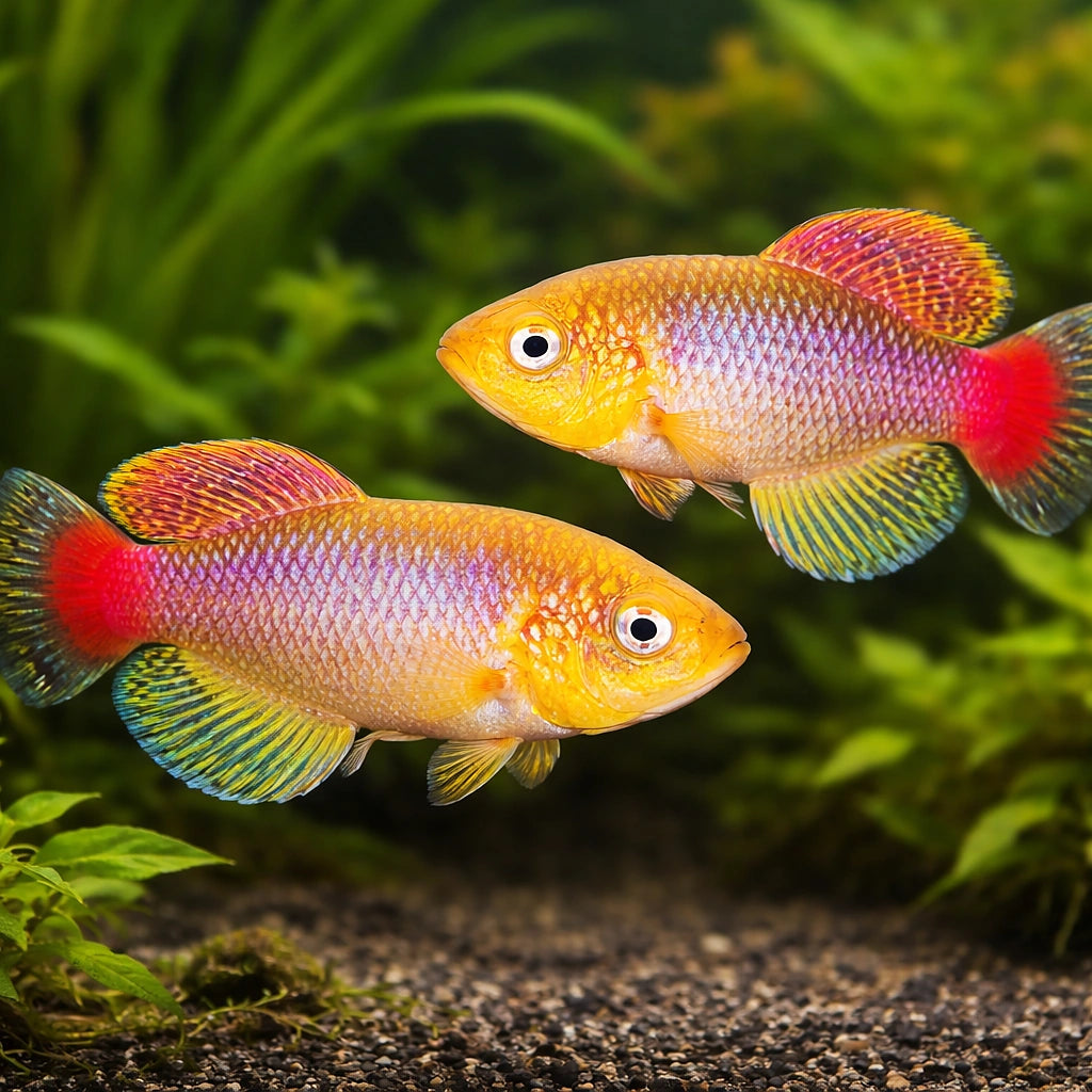 Jubb's Nothobranch, — tropical fish for sale UK — AI pair planted view
